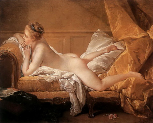 Girl Reclining (1751). François Boucher (French, 1703-1770). Oil on canvas. Wallraf