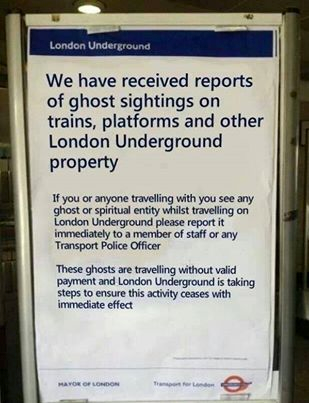 Really London Underground? I suppose TfL would have something to say about this.