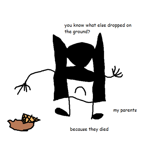 legs-are-just-for-show:me and ago we’re bored and made this tiny batman thing