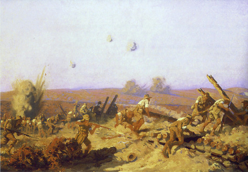 historicalfirearms:Gallipoli in Art100 years ago today British, Anzac and French forces landed on th