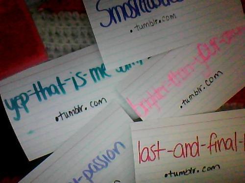 Anyone who reblogs this post by March 23rd will have their url written on some paper