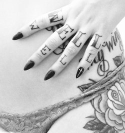 darkfaun:  -black and white tattoos etc.-