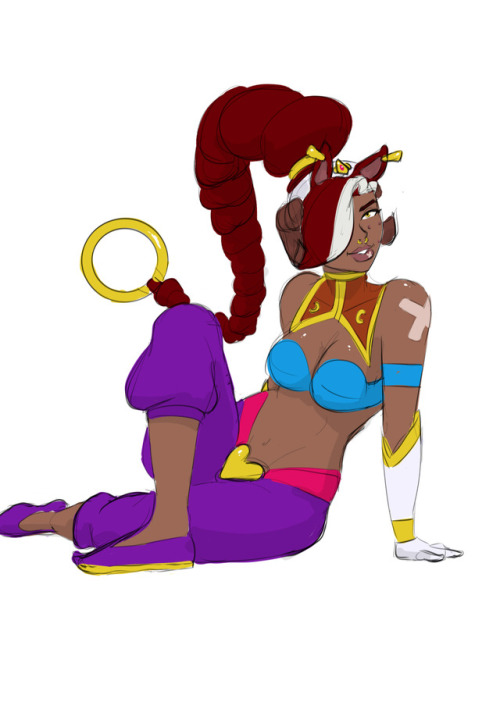 Dulce is in Rouge cosplay!.. She is not a fortune teller, nor in possession of power stones, but she