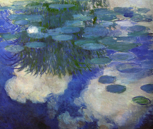 malinconie:  Blue Water Lilies by Claude Monet 