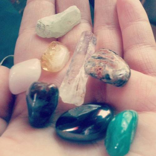 The crystals I started out with