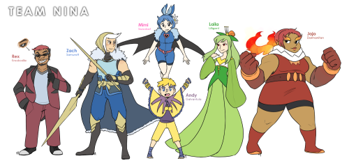 kynimdraws:It’s been a while since I did this…but another updated gijinka team roster! It also has r