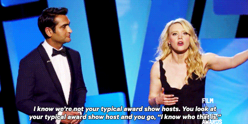 isaacoscar:  Kumail Nanjiani and Kate McKinnon host the 2016 Film Independent Spirit