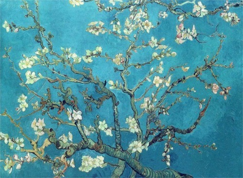 aewski:  1. Branches of an Almond Tree in Blossom  2. Branches with Almond Blossom Vincent van Gogh (1890) 