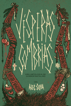 Cover for VÉSPERAS SOMBRIAS, a horror anthology published by Editora Corvus.
(Ink and digital painting, 2022)