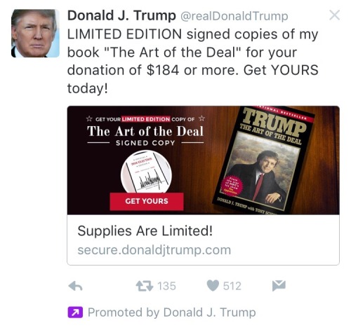 smol-gay-dragon:  samanthabeeismyqueen:  agloriousfemalepresident:  Everything about this is ridiculous and pathetic.   Trump’s “The Art of the Deal” ghostwriter might be the new Cruz’s college roommate.   Why would you wanna read about the