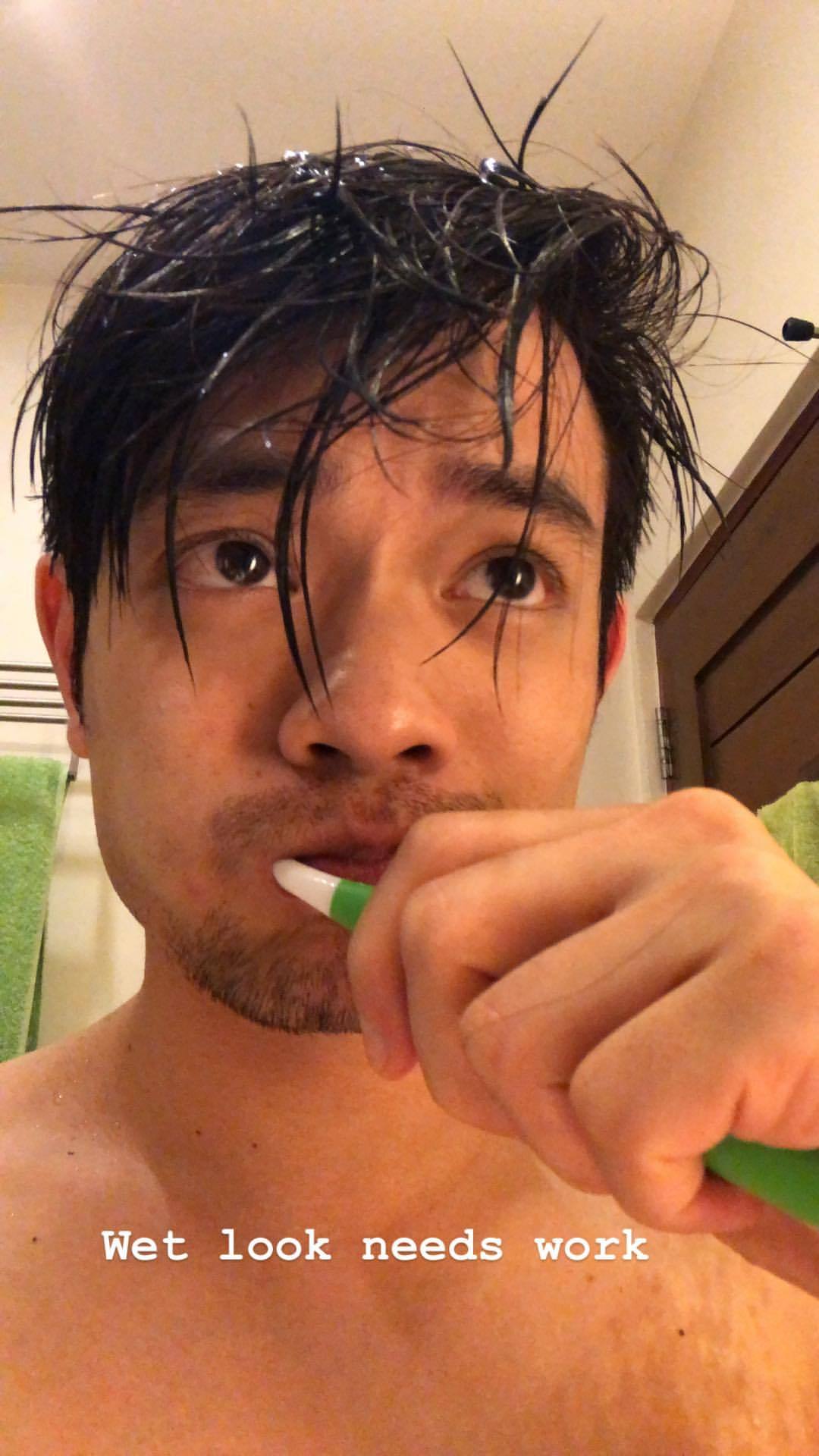 celebswhogetslepton:Osric Chau on his Instagram Story (24 July, 2018)