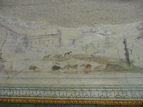 romegreeceart:Palazzo Massimo - Villa of the Farnesina (set 4)Corridor1. Landscape scene (detail)2. 