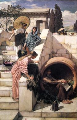 inabittersea:  John William Waterhouse Diogenes