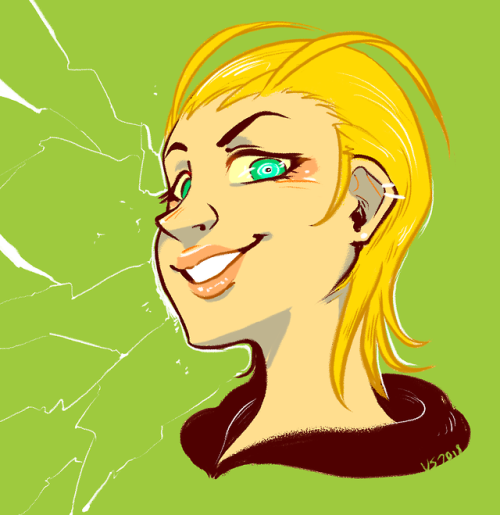 sicklydoodles:  one of my warm-ups of the day turned out to be the Lightning Lady Larxene. because idk ⚡️🌩⚡️