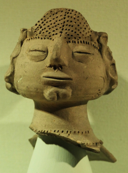 Celtic Gods; Stone and Pottery Heads, Tullie House Museum and Art Gallery, Carlisle, 18.3.18.Hadrian