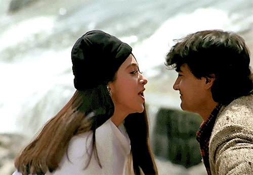 kendalls-roy: Aamir Khan and Karisma Kapoor as Raja and Aarti in Raja Hindustani (1996)