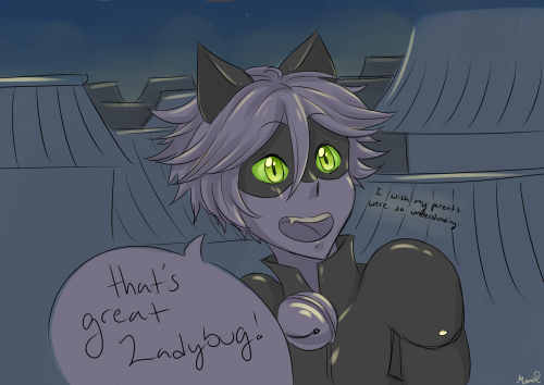 mari-monsta:   Awhile ago I saw @portentous-offerings make a post about how Marinette’s parents would react if they found out she was ladybug in response to an anon question, and she said something about her parents sending food with her on patrols