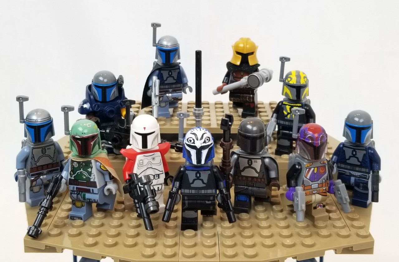 Lego Custom SHAE VIZLA Mandalore Minifigure Helmet Printing Vambraces 