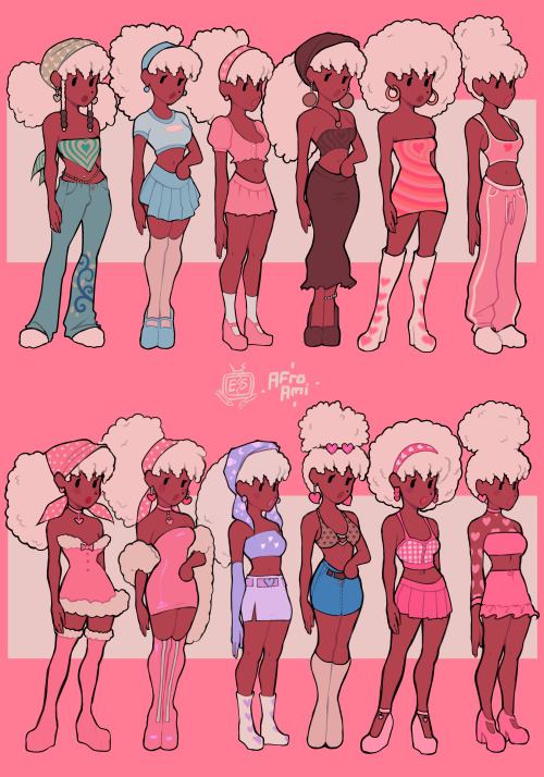 afro-ami: pick an outfit!