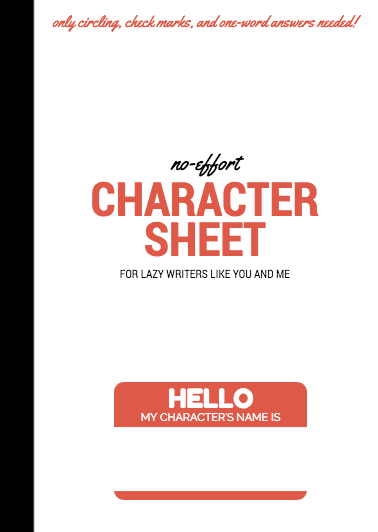 justsomecynic:  From the makers of the no-effort character checklist, I bring to