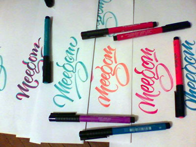 type-lover:  Lettering sketchby Kirill Richert