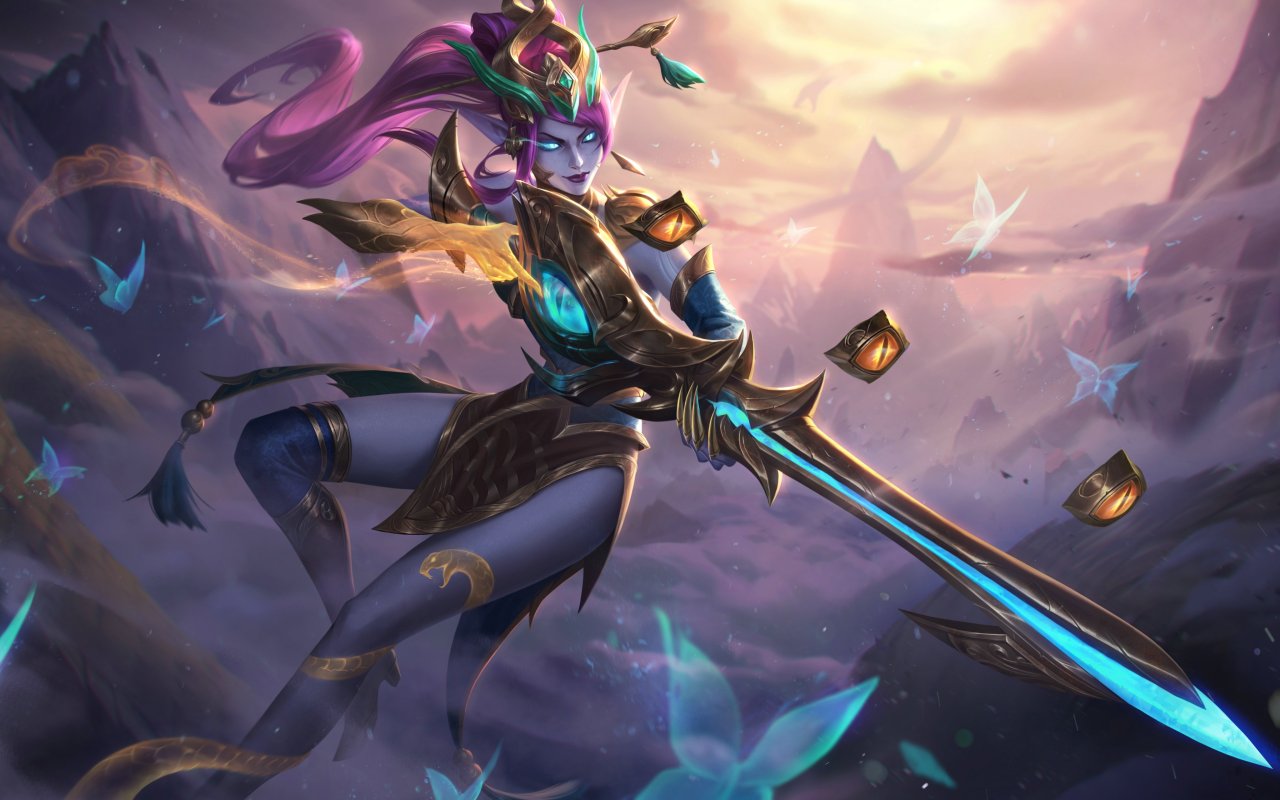 Dragonblade Riven champion skins in League of Legends