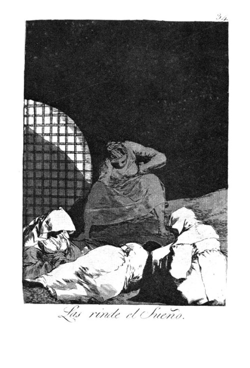 Sleep overcomes them, 1799, Francisco José de Goya y LucientesMedium: etching,paper