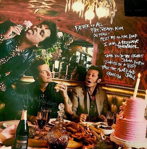 Green Day’s ‘Father Of All’ Tracklist &amp; Back Cover Revealed: www.g