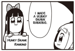 thefingerfuckingfemalefury:  gunsandfireandshit:  amateur-beggar:  pipimi tries to explain the concept of himbos to popuko  IS THIS REALLY THE ORIGIN OF THAT LAST PANEL HOW AM I JUST FINDING OUT 😭😭  How is this manga a real thing?