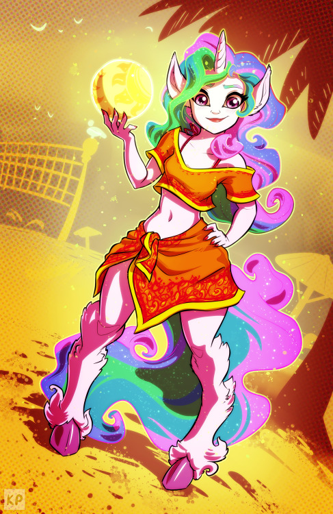 timeisoatmeal:Beachgirl Celestia