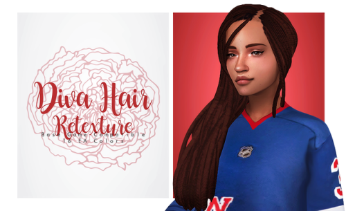 isjao:Diva Hair by @redheadsims-cc Retextured - Dread and Braid version.NEED THIS HAIR!BGC;Dread and