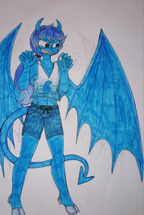 Six, Also Known As Seven's Evil Neighbor, Humanized Version Made By Me. Since Six Is Supposedly Evil