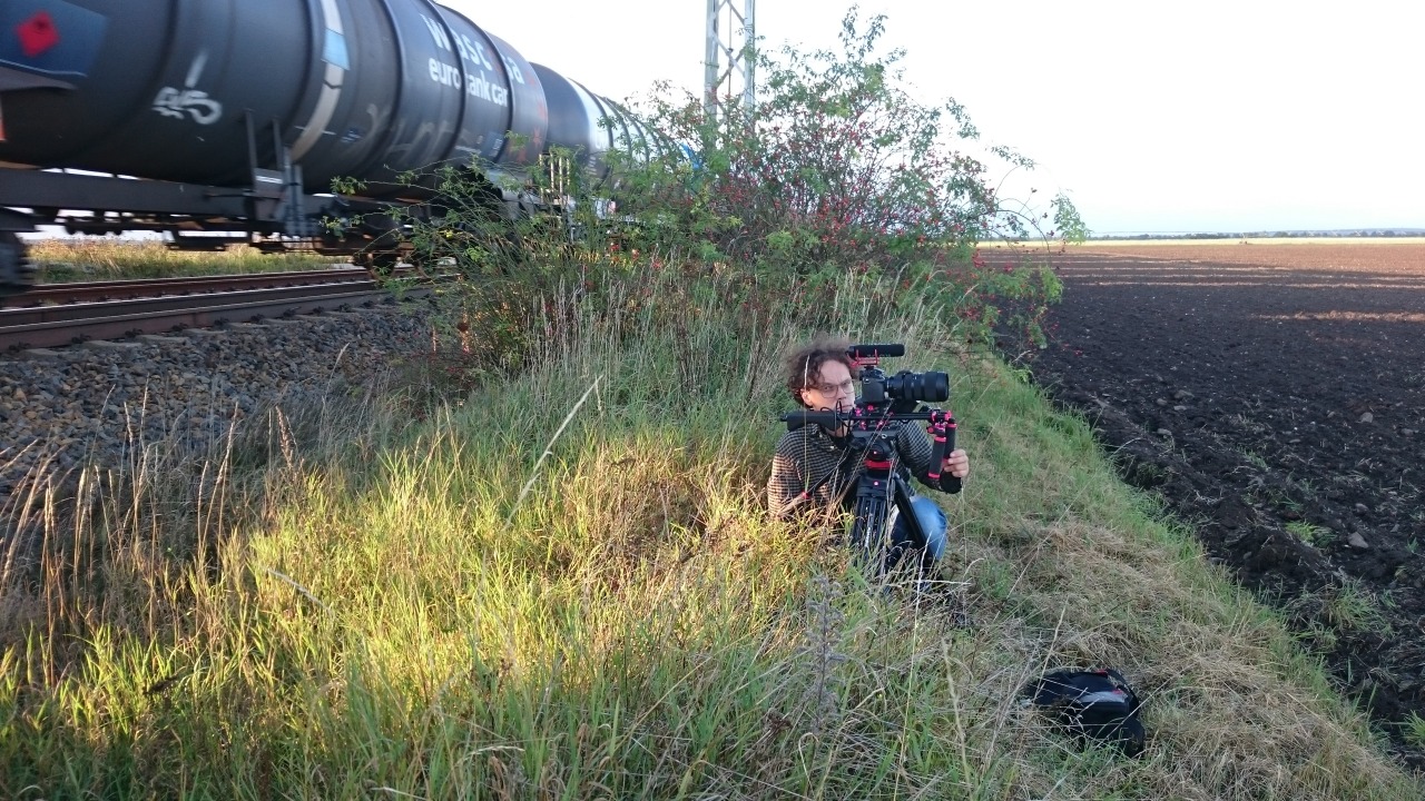 some tiny behind the scenes of our documentary “vaterland” with volker behind the camera.