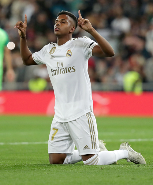 madridistaforever: Rodrygo celebrates after scoring vs. Leganes | October 30, 2019