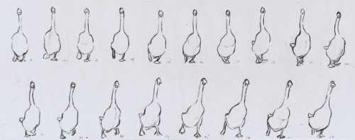 ‪How does a goose (or a duck) walk? These are walk/run cycles from Disney’s The Aristocats (1970) an