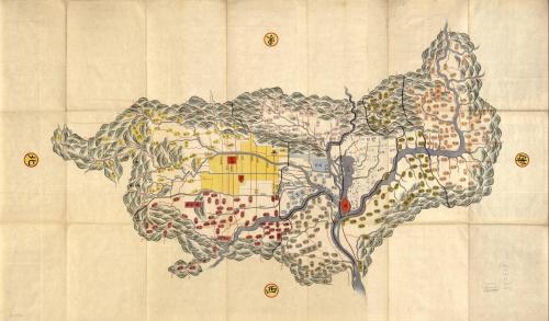 mapsontheweb:  Map of Yamashiro province, Japan, 19th century.