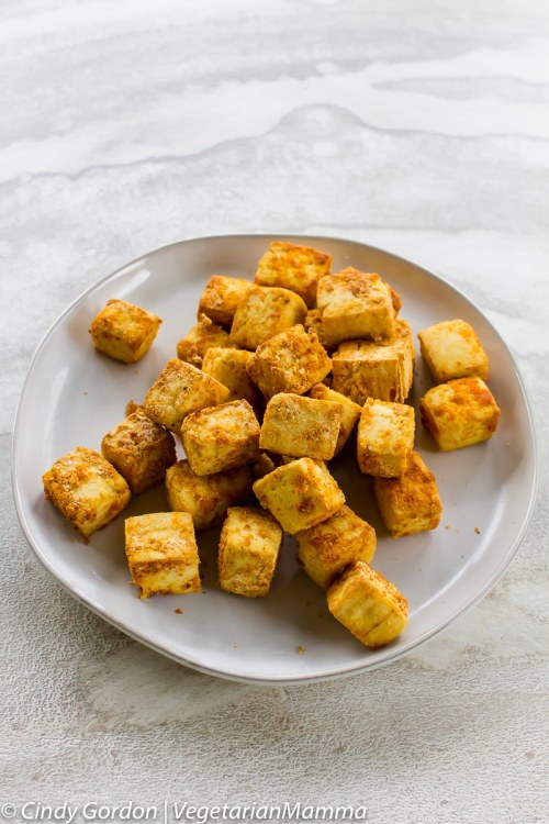 Air Fryer Tofu - with a touch of smoked paprika