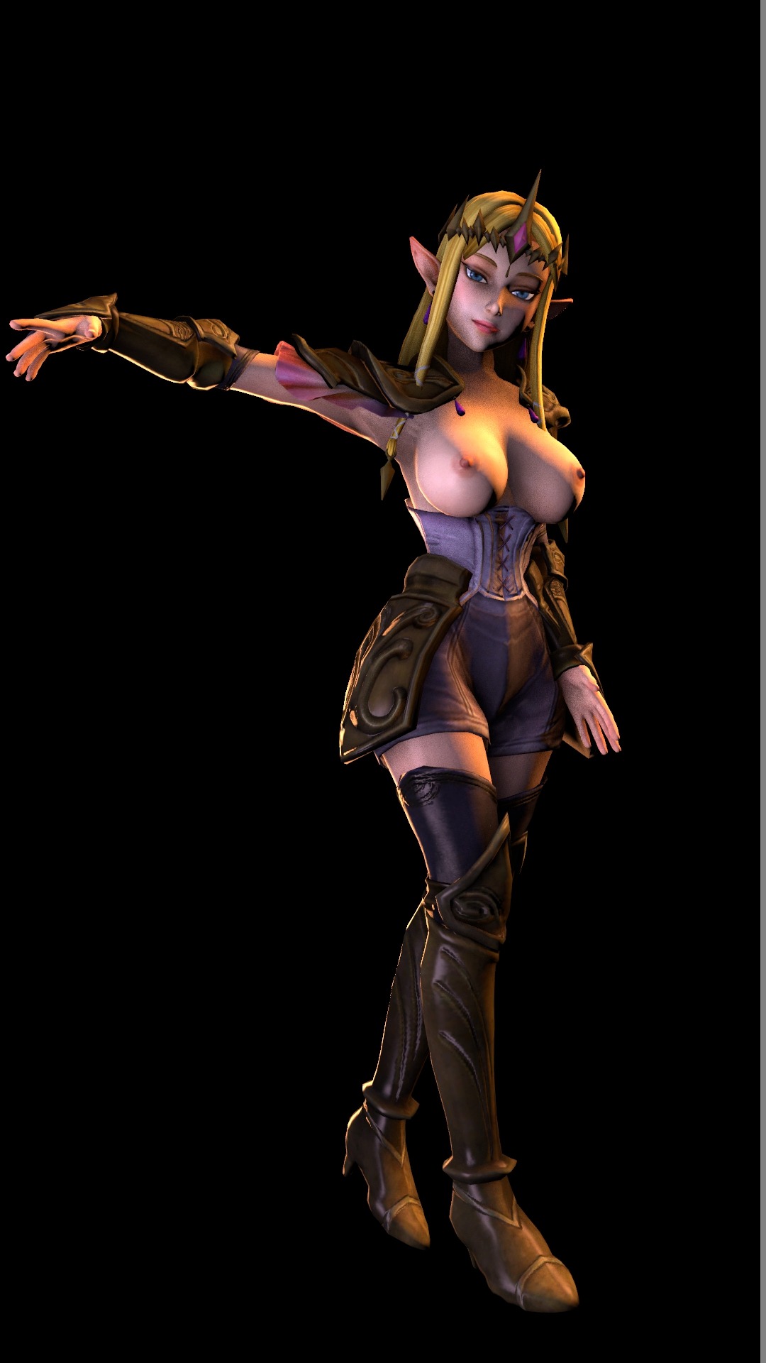 coldpatrolwolf:  I love this Zelda model. The pose is suppose to be her character