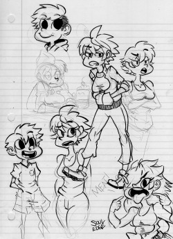 Bunch of sketches I did while watching The