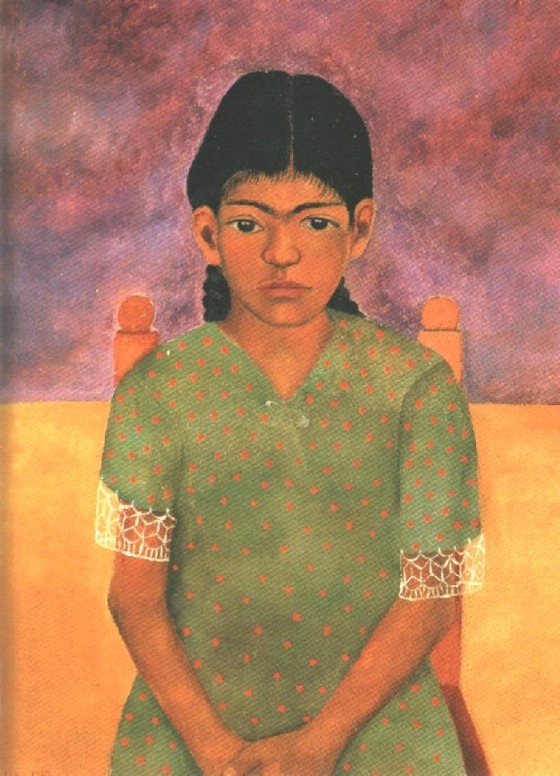 artist-frida:  Portrait of Virginia (Little Girl) via Frida KahloSize: 84x68 cmMedium: