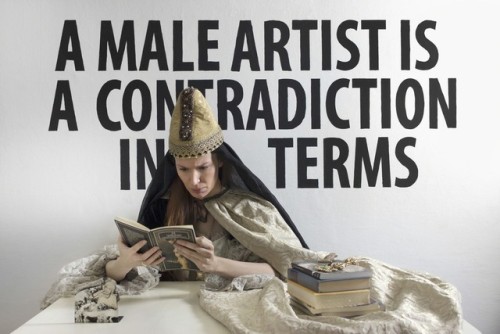 Chiara Fumai, Dogaressa Elisabetta Querini Valier reads Valerie Solanas, 2013, A Palazzo Gallery