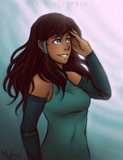 K-Y-H-U:  Can We Just Appreciate How Korra Looks Super Gorgeous With Her Hair Down~ (◕‿◕)