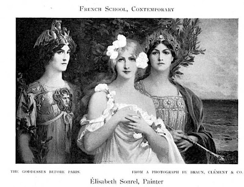 mermaidenmystic:The Goddesses Before Paris (Athena, Hera & Aphrodite) ~ 1905 ~ Élisabeth Sonrel 