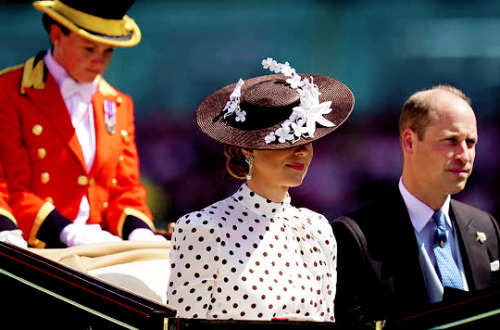 theroyalsandi:The Duke and Duchess of Cambridge arriving at Royal Ascot | June 17, 2022