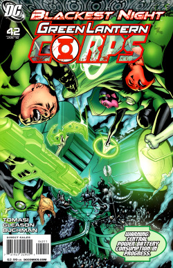 fullofcomics:  Green Lantern Corps #42Cover by: Patrick Gleason, Rebecca Buchman &amp; Randy Mayor