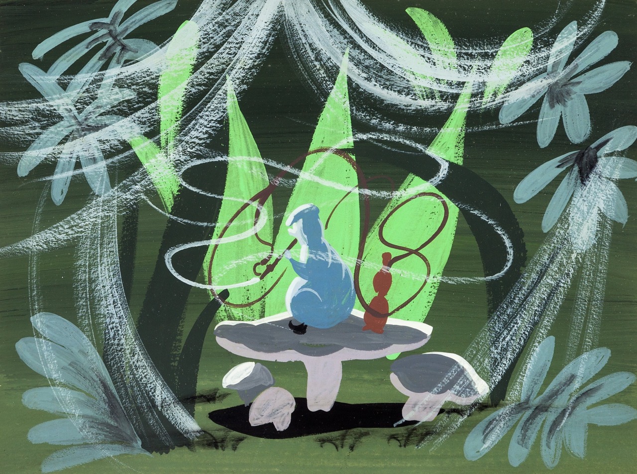 weirdlandtv:Mary Blair concept art for Disney’s ALICE IN WONDERLAND (1951).