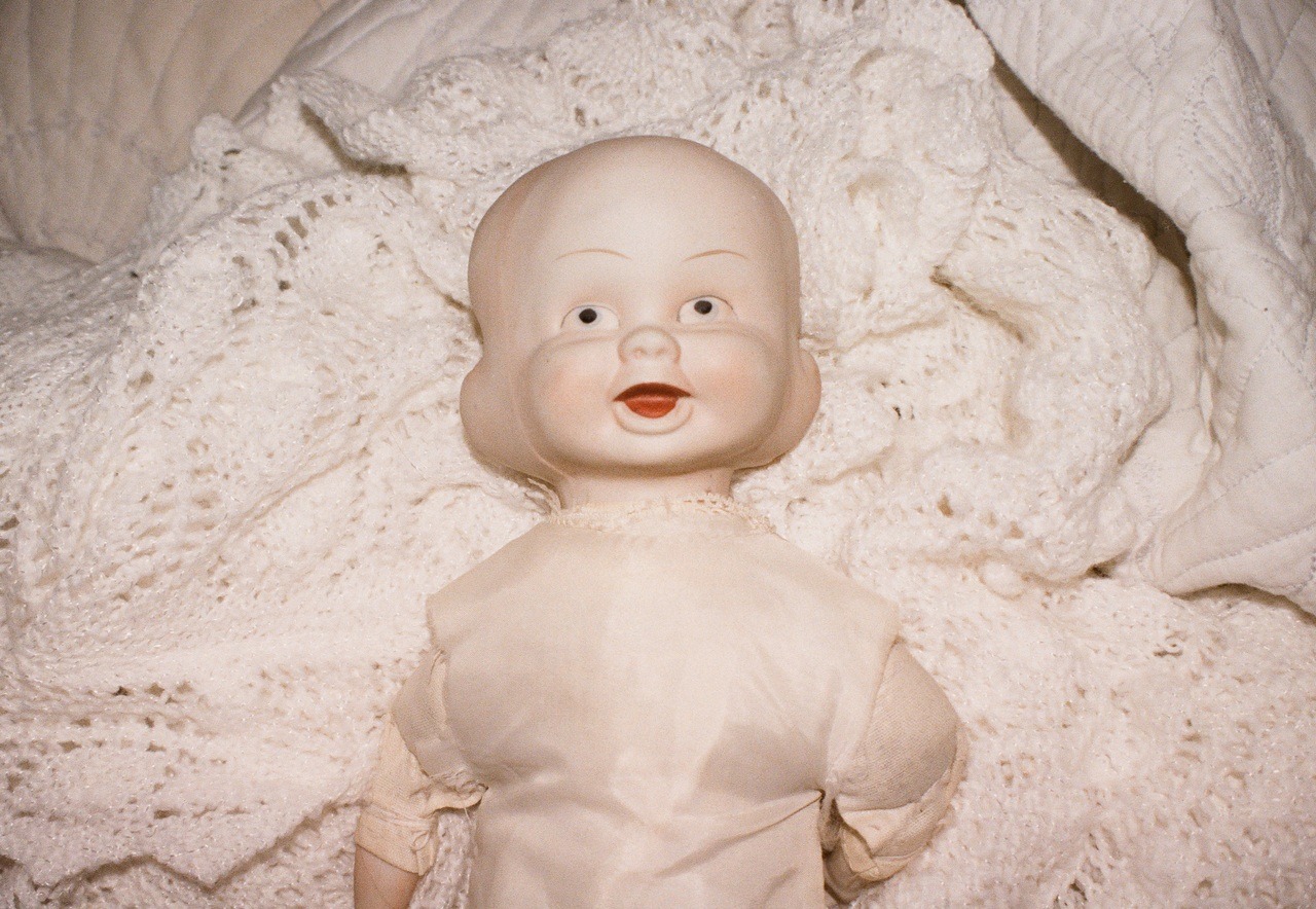 churchrummagesale: The range of emotions of my three face doll