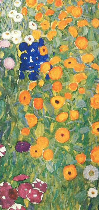 frail-eternity:Flower Garden (details) - Gustav Klimt