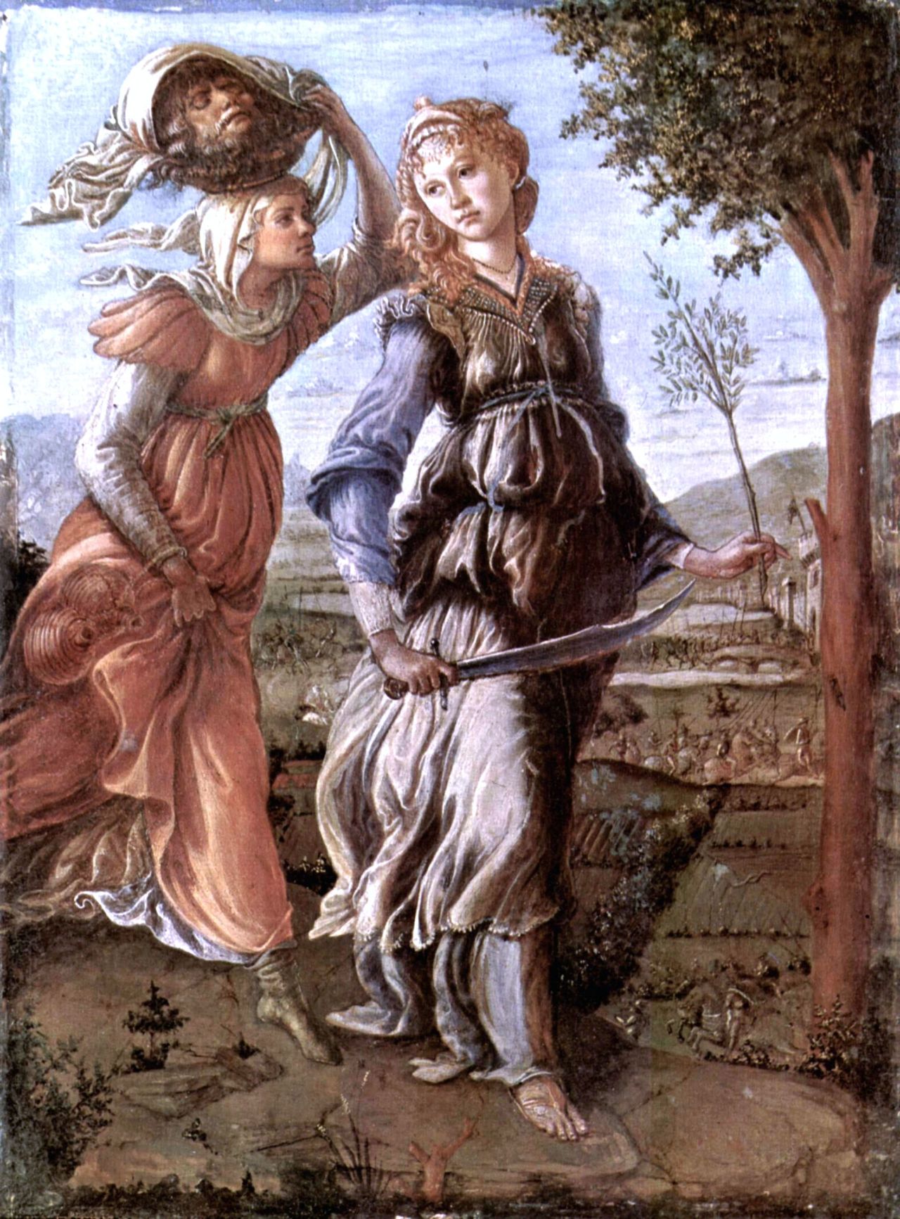 lionofchaeronea:  The Return of Judith to Bethulia, Sandro Botticelli, 1473 