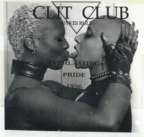 wdiagnonsense: Clit Club flyer 1996